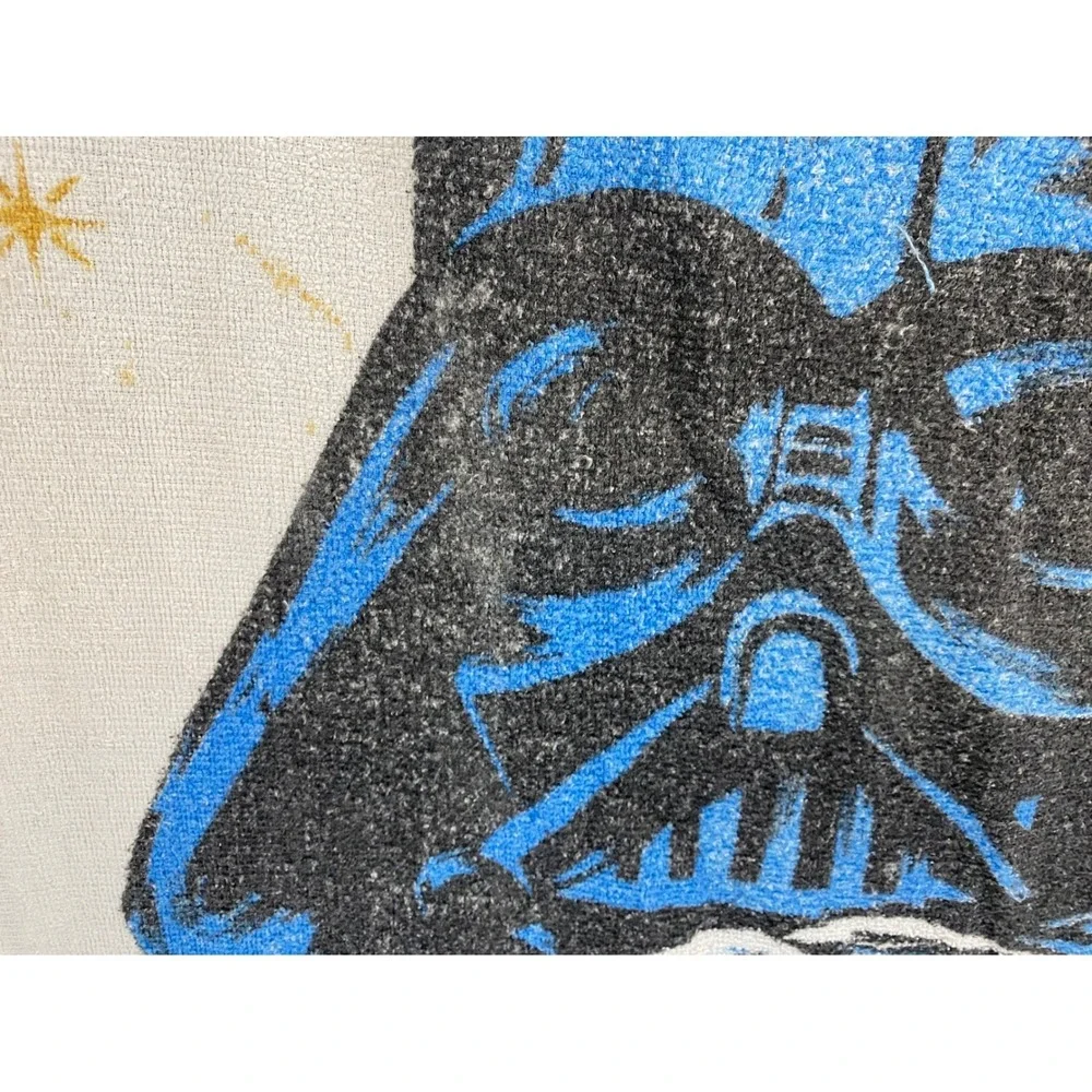 Vintage Star Wars Beach Towel Darth Vader Luke Leia Fringed 1977 Movie Poster